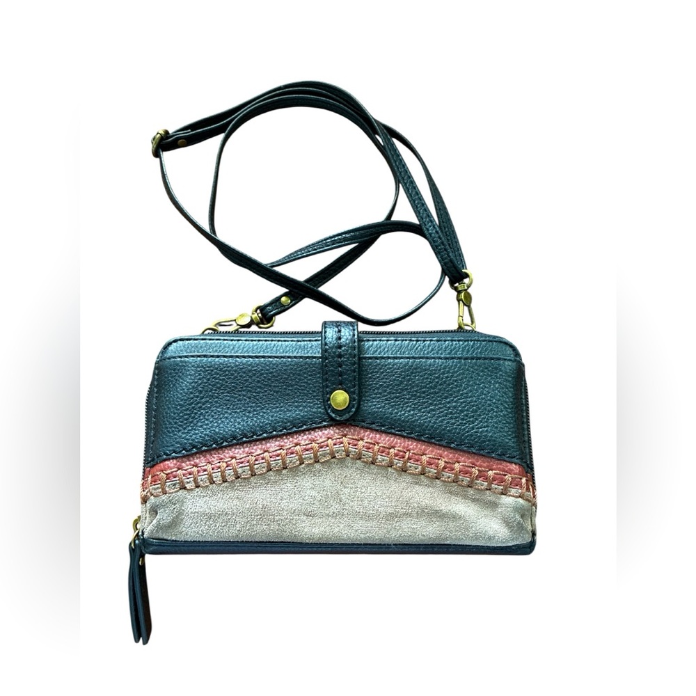 The Sak Wallet Crossbody Wristlet Adjustable Strap Multicolor Versatile Neutral